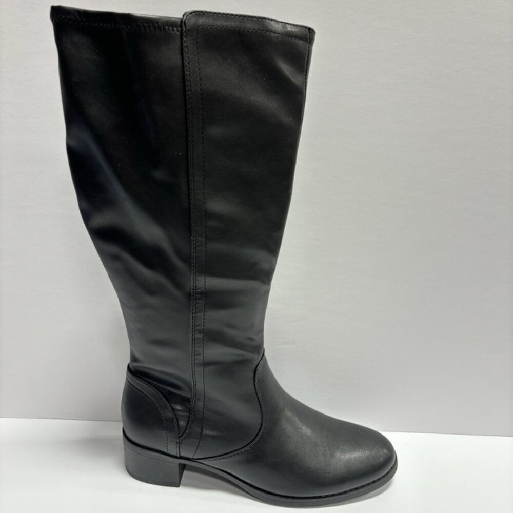 Easy Street Women’s Tucker Plus Black Knee High Boots, Size 7.5 M